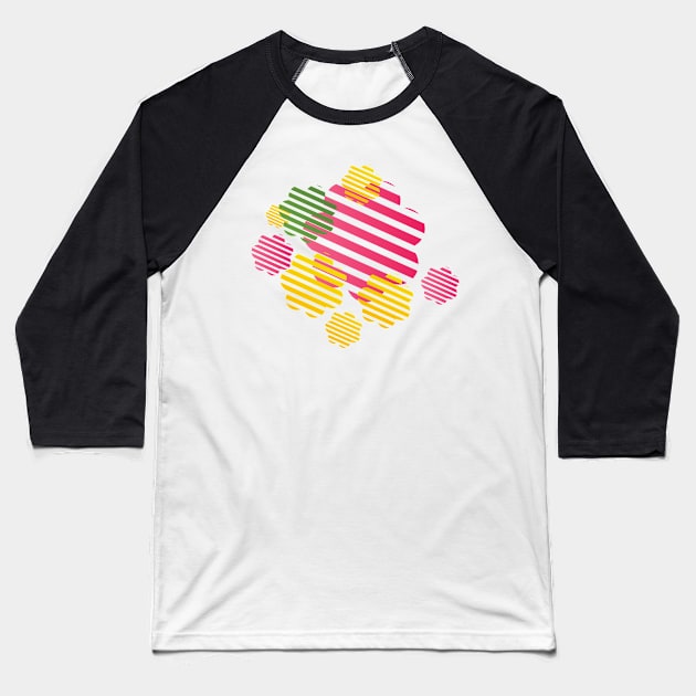 Flora vector (6)a5 Baseball T-Shirt by inkonthread